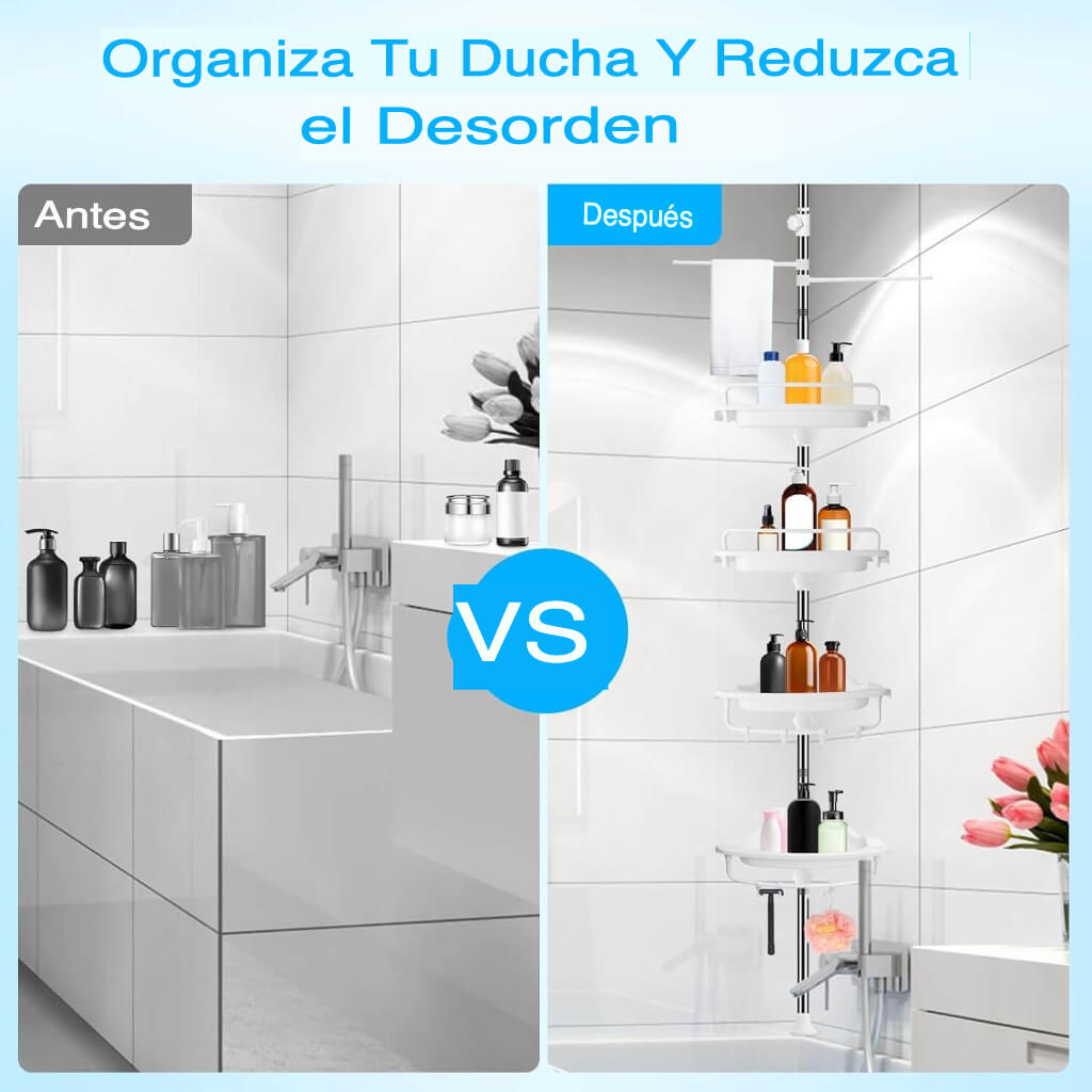 Storix™ Estante de Ducha Ajustable y Anticorrosivo