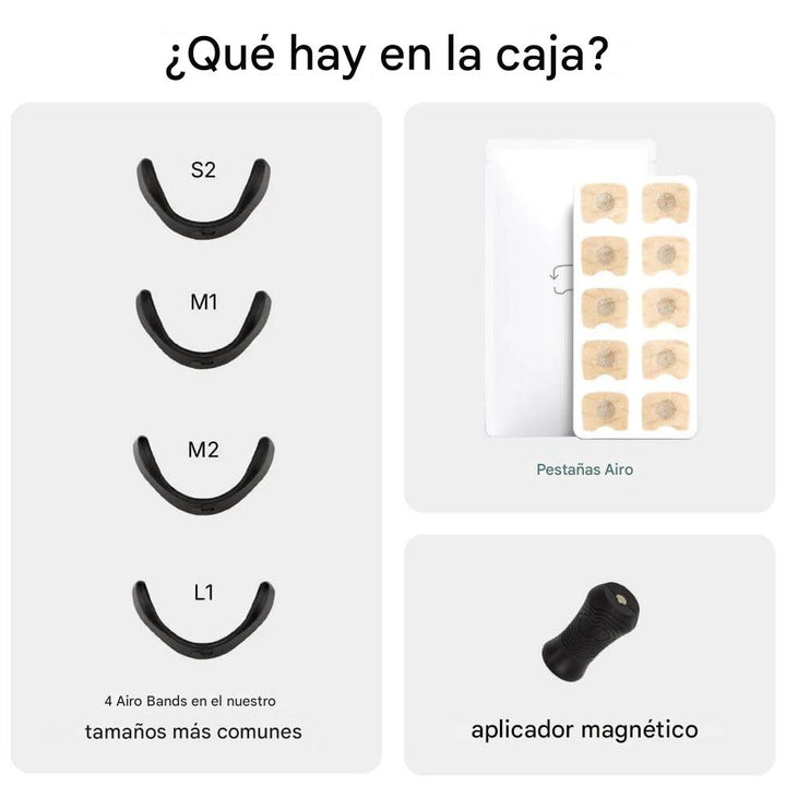 Airo Kit de Bandas Nasales Magnéticas - El Nuevo Estándar en Respiración